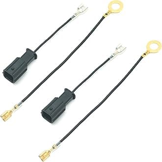 NEOGET Car Horn Connector Adapter Wiring Harness, Compatible with Honda Acura, 2 Pack Pigtail Converter for Universal to OEM Horn Replacement (Honda)