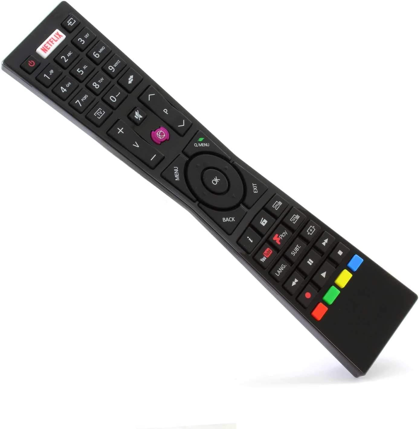 RM-C3231 Replacement Remote Control for Currys JVC Smart 4K LED TVs with NETFLIX YouTube Freeview - Fits Many Models