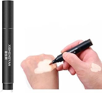 Vitiligo Cover Up Makeup, XISHENGYAN Waterproof Cosmetic Concealer for Skin Vitiligo, Long Lasting White Spots Natural Camouflage Liquid Pen, How to Cover Vitiligo Patches, Use on Face, Hands and Body