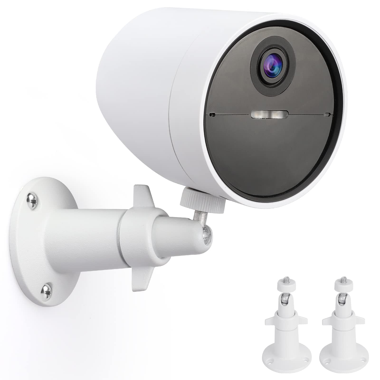 2 Pack Wall Mount Holder Compatible with SimpliSafe Outdoor Security Camera, 360°Rotation Security Bracket with 1/4 Screw Thread , Camera Not Included (White)