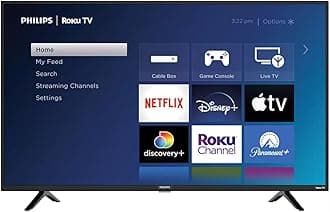 40-Inch 1080p FHD LED Roku Smart TV with Voice Control App, Airplay, Screen Casting, & 300+ Free Streaming Channels, 40-Inch FHD (PHI40PFL47)