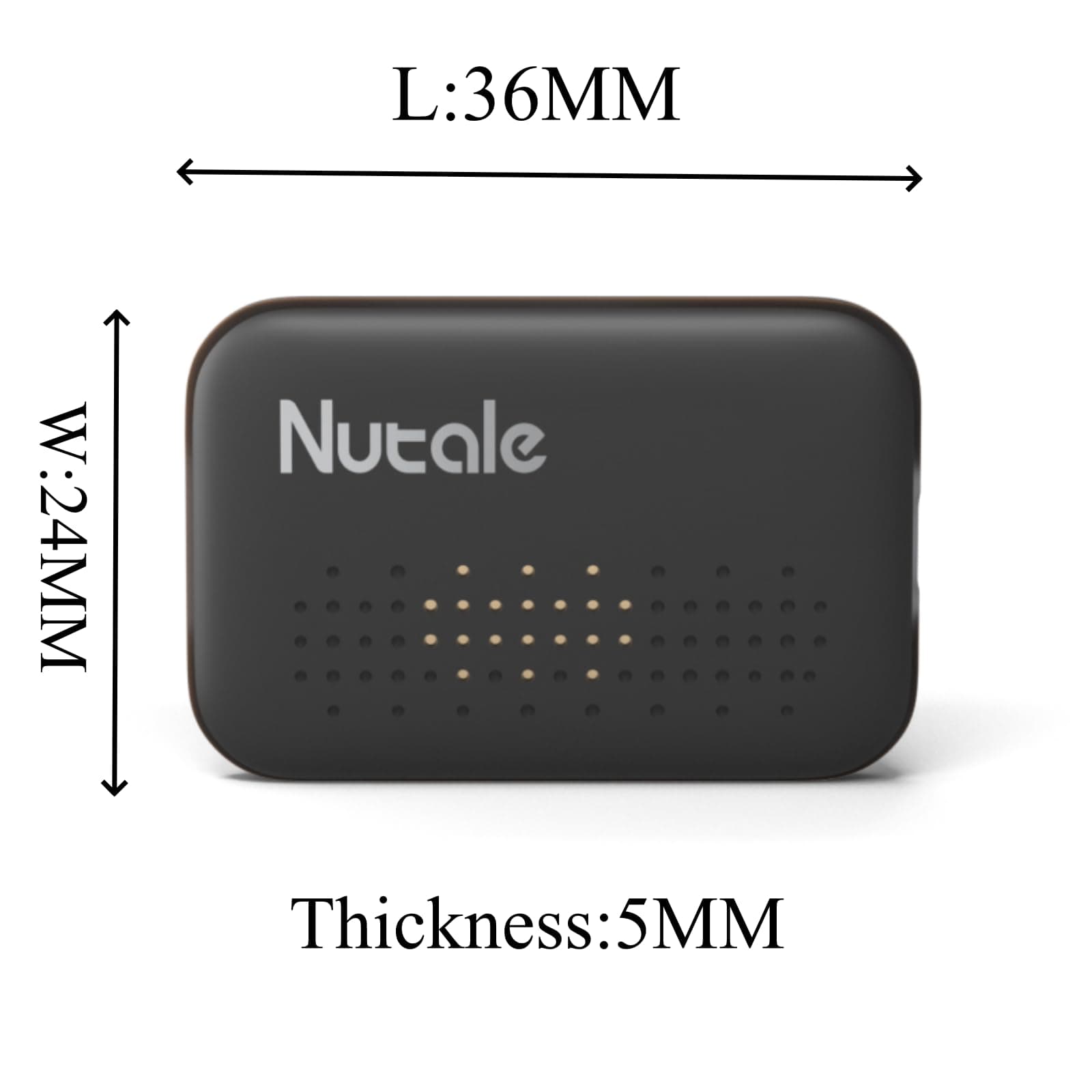 Nutale Ultra Slim Key Finder, Bluetooth Remote Finders Locator with 80dB Sound 4-Pack, Wallet Tracker Both iOS and Android, Item Locator Tags for Finding Key, TV Remote, Wallet, Batteries Included