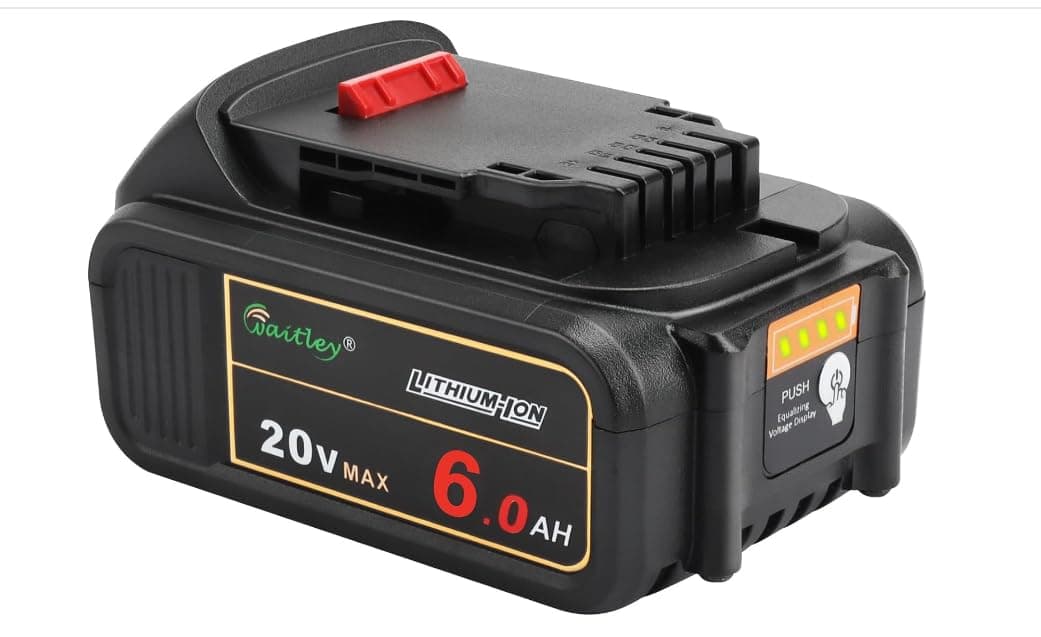 Waitley - Replacement Battery Compatible with Dewalt DCB200 DCD DCF DCG Series Cordless Power Tools
