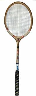 Ball Badminton Wooden Racket Raja Special