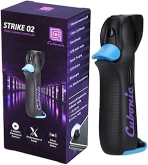 Cubonic Strike 02 Mobile Game Controller Four Finger Gamepad Joystick for Pubg Trigger Game for ios/Android Gamepad