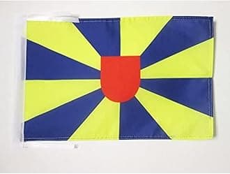 Province of West Flanders Flag 18'' x 12'' cords - West-Vlaanderen SMALL flags 30 x 45cm - Banner 18x12 in - AZ FLAG