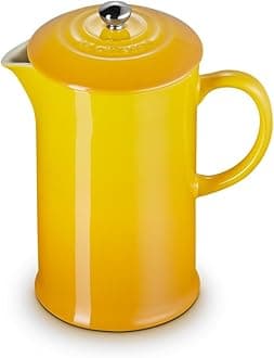 Stoneware Cafetière French Press with Stainless Steel Plunger, 1 Litre, Serves 3-4 Cups, Nectar, 60706086720003