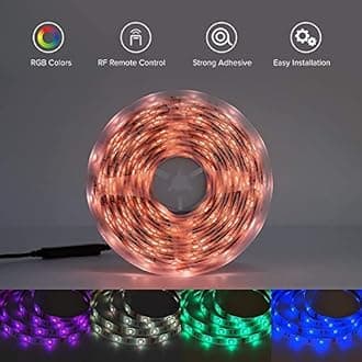 Gesto 5 Meter LED Strip Lights |300 Led RGB Strip Light with Adaptor |Operated with 16 Modes Remote Controller|Multicolor LED Lights for Home Decoration, Bedroom,Diwali Decoration & False Ceiling