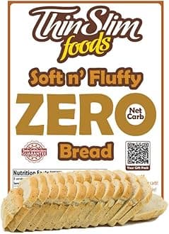 Soft n Fluffy Zero Net Carb Keto Bread | Low Carb Bread | Plain (Pack of 1)