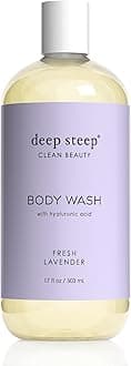 Deep Steep Body Wash with Hyaluronic Acid for Optimal Skin Hydration 17oz (Fresh Lavender)