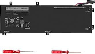 56WH RRCGW H5H20 0RRCGW School Laptop Battery for Dell XPS 15 9550 15-9550 9560 9570 Precision 15 5510 5520 5530 Series P56F P56F001 5D91C 62MJV M7R96 0RRCGW 062MJV Mobile Workstation Notebook