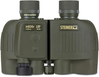 Steiner Military Binoculars, Military-Grade Precision and Optical Clarity, 8x30 with 1535nm Laser Rangefinder