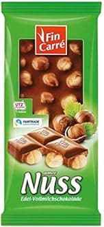 Fin Carre Precious Milk Chocolate with Whole Hazelnuts (10 x 100g) - German Product