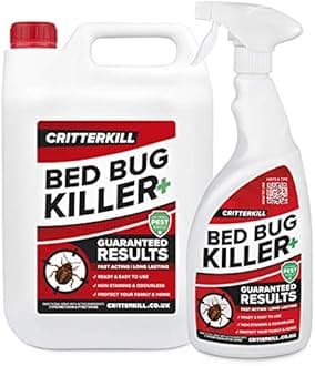 Professional Bed Bug Killer Spray | Guaranteed Results | Used by Pest Controllers for Bedbug Infestations | 5 Litre Bulk Pack + 1 Litre Bottle with Trigger Spray