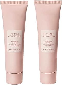 Purifying Exfoliating Gel, Purifying Exfoliating Gel for face, Face Scrub, Face Exfoliator For Gentle Cleansing, Facial Scrub, Body Scrubber, For All Skin Types 2PCS