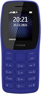 - 105 Classic | Single SIM Keypad Phone with Built-in UPI Payments, Long-Lasting Battery, Wireless FM Radio, Charger in-Box | Blue
