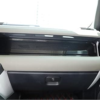 JCMLDN Car Central Control Instrument Panel Cover for Land Rover Defender 90 110 2020 2021 2022 2023 LHD Auto Accessories,Carbon Fiber Look