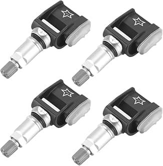 433MHz TPMS Sensor, Tire Pressure Monitoring System Sensor - Compatible for Mercedes-Benz E300 2.0L L4 - Gas 2017-2018, for Mercedes-Benz E350 2.0L L4 - Gas 2022-2023 - A0009052102 Set of 4