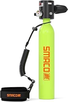 Diving Bottle 0.5 L Mini Diving Bottles for Diving in Flat Water Small Diving Bottle Support 6-10 Mins Underwater Breathing for Diving Practice or as a Replacement Air Bottle