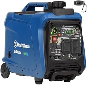 Westinghouse Outdoor Power Equipment 4000 Peak Watt Super Quiet Dual Fuel Portable Inverter Generator, Remote Electric Start, Gas & Propane Powered, RV Ready, CO Sensor, Parallel Capable