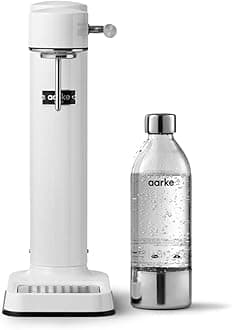 aarkeCarbonator III Premium Carbonator/Sparkling & Seltzer Water Maker with PET Bottle (White)