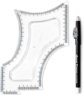 The Cut Buddy Original Shaping Tool, Clear Beard and Hairline Template with Bonus Tracer Pencil, As Seen on Shark Tank