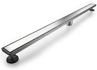 Neodrain72-Inch Linear Shower Drain with 2-in-1 Flat & Tile Insert Cover,Brushed 304 Stainless Steel Rectangle Shower Floor Drain,Floor Shower Drain with Hair Strainer