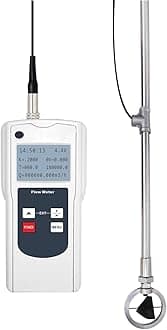 Portable Flow Rate Meter, Digital Water Velocity Tester, Range 0.01-5.00 M/s Error ≤ 1. 5%, for Open Channel Flow Rate and Flow Measurement in The Field