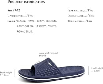 FUNKYMONKEY Womens Bathroom Shower Slippers Indoor Home Beach Non Slip Sandal