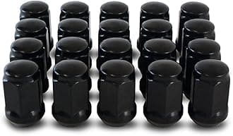 20 Black Wheel Nuts Compatible With Lexus IS Alloy Wheels Part No. 20NM10B500