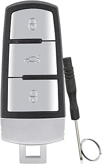3 Buttons Key Fob Case For Volkswagen VW Passat B6 B7 Magotan CC Key Shell with screwdriver key Ring