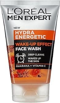 Wake-up Effect Face Wash 100ml, Hydra Energetic Face Wash With Vitamin C*, for Dull and Tired-Looking Skin, Cleanses Pores and Energises Skin