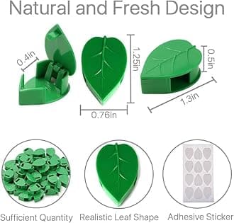 plant support for climbers leaf plant organiser clip money plant clips for wall support for plants plant holder for wall climbing wall clips (Leaf Clip, 30, Piece)