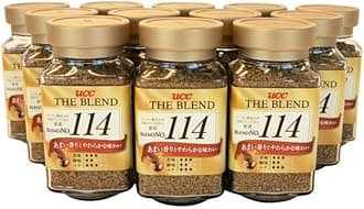 UCC The Blend 114 Instant Coffee, Instant Black Coffee, Smooth Flavor, Imported from Japan, 3.17 Oz (90 g), Pack of 12