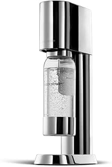 enso™ Premium Stainless Steel Water Carbonator Includes 1 Litre BPA-Free Plastic Bottle (Dishwasher Safe) + Cleaning Cloth