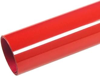 WISDOM Red Glossy Wrap, Car & Bike Wrap Sheet Car Wrap Sheet Roll Film Sticker Decal Sticker (24" x 150)