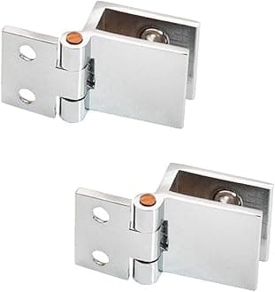 2PCS 0 Degree Glass Door Hinges Shower Screen Hinge No Drilling Glass Door Hinges 5-8mm Thick