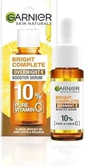 Bright Complete Night Vitamin C Serum With 10% Pure For Skin, Pm Routine Suitable All Skin Types, 15Ml