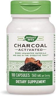 Activated Charcoal - 280mg 100 Caps [Pack of 4]
