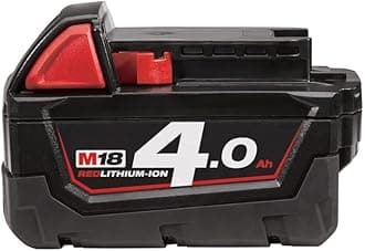 Milwaukee M18B4 4.0Ah Lithium-Ion Battery - Red