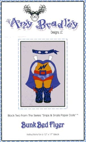 Bunk Bed Flyer (Quilt Block Pattern) (Snips & Snails Paper Dolls, Block Two, ABD159) Loose Leaf – January 1, 2004