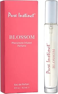 BLOSSOM The Original Pheromone Infused Essential Oil Perfume Cologne - For Her Women - TSA Ready (Spray Bottle 0.31 Fl. Oz./9.2mL)