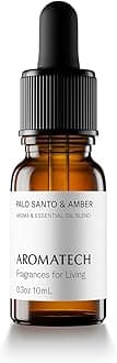 Palo Santo & Amber Premium Aroma Oil – Grounding & Inspiring Home Fragrance with Notes of Clary Sage & Lavandin for Scent Diffusers, Cold-Air and UltraSonic Scent Machines (10 mL)