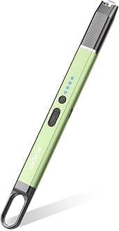 RONXS Electric Lighter - Windproof Flameless Arc USB Candle Lighter with Hanging Hook for Candle BBQ Camping