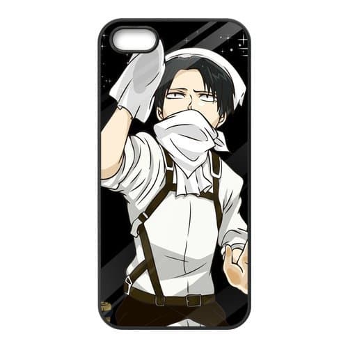 Attack on Titan Levi.Ackerman Custom Design Apple Iphone 5 5s Hard Case Cover phone Cases Covers