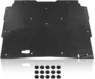 LQI Hood Insulation Pad 1/2" with Clips Compatible with Chevy S10 Truck 1982-1993, Fit Chevy S10 Blazer 1983-1993 Black