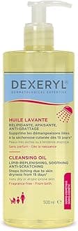 DEXERYL Cleansing Oil: for Daily Cleansing of Body and face, for Dry and Eczema Prone Skin, 1 x 500 ml