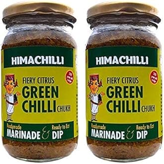 Traditional - Green Chilli Chukh - Pack of 2, (Each Bottel 200gm)