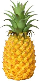 12" Large Plastic Fake Pineapple Artificial Vegetables Fruits, Faux Decorate Fruit Ornament Realistic Artificial Pineapple Decor Prop Fruit for Home Kitchen Party Display