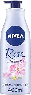 NIVEA Oil In Lotion Rose & Argan Oil (400ml, Pack of 6), Replenishing Body Lotion with Rose & Argan Oil, Intensive Moisturising Cream with Hydrating Formula